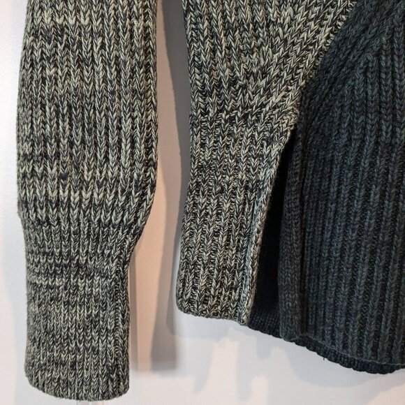 Derek Lam Collective Colorblock Turtleneck Sweater Size XS Knit Green/Black - Picture 10 of 16